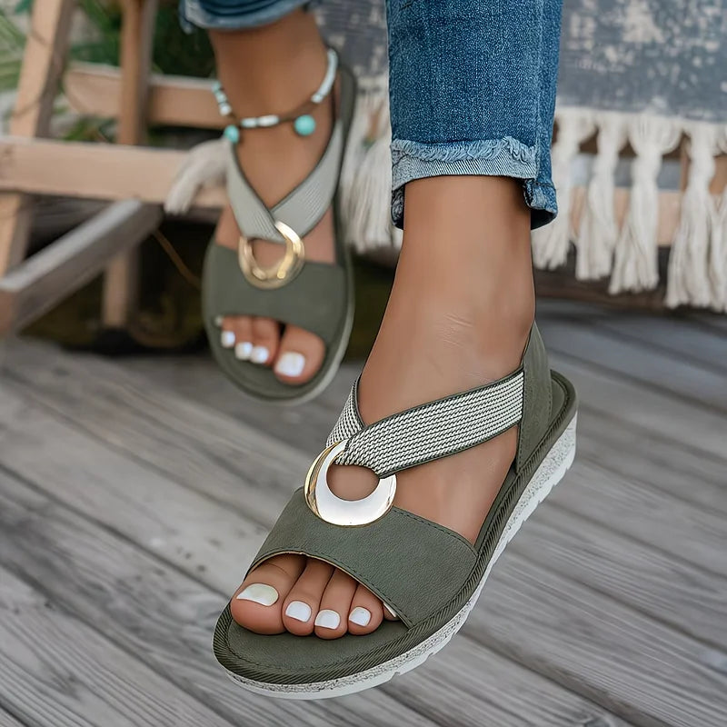 Maisie - Cushioned Flat Sandals