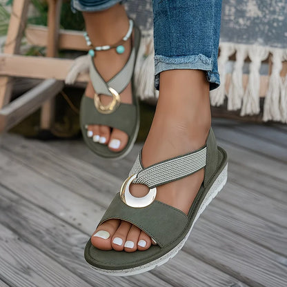 Maisie - Cushioned Flat Sandals