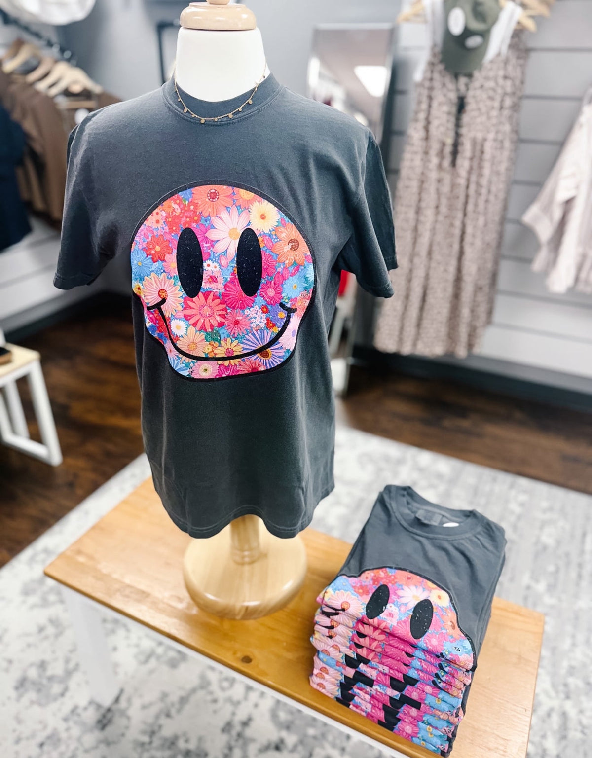 Comfort Colors Retro Happy Floral Tee