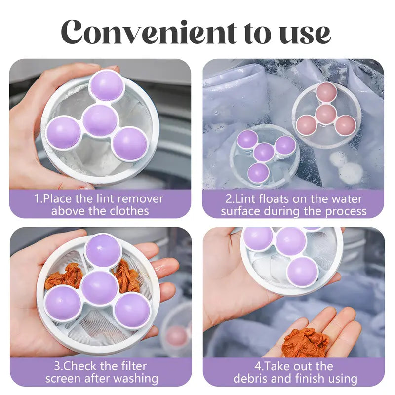 🔥 BUY 3 & SAVE 30%! 🧺🧦 3-Pack Washing Machine Filter Bags ✨ Reusable Lint & Hair Catcher for Cleaner Laundry