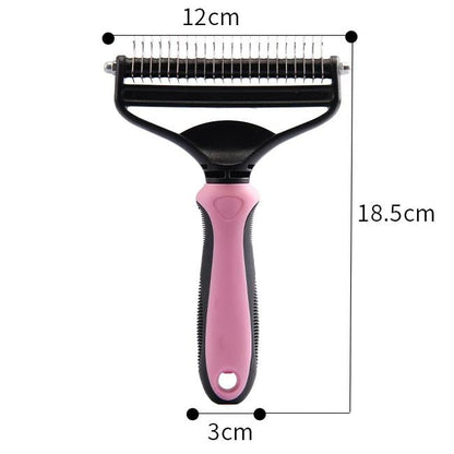 🐶Dual-Sided Pet Grooming Comb for Dogs & Cats