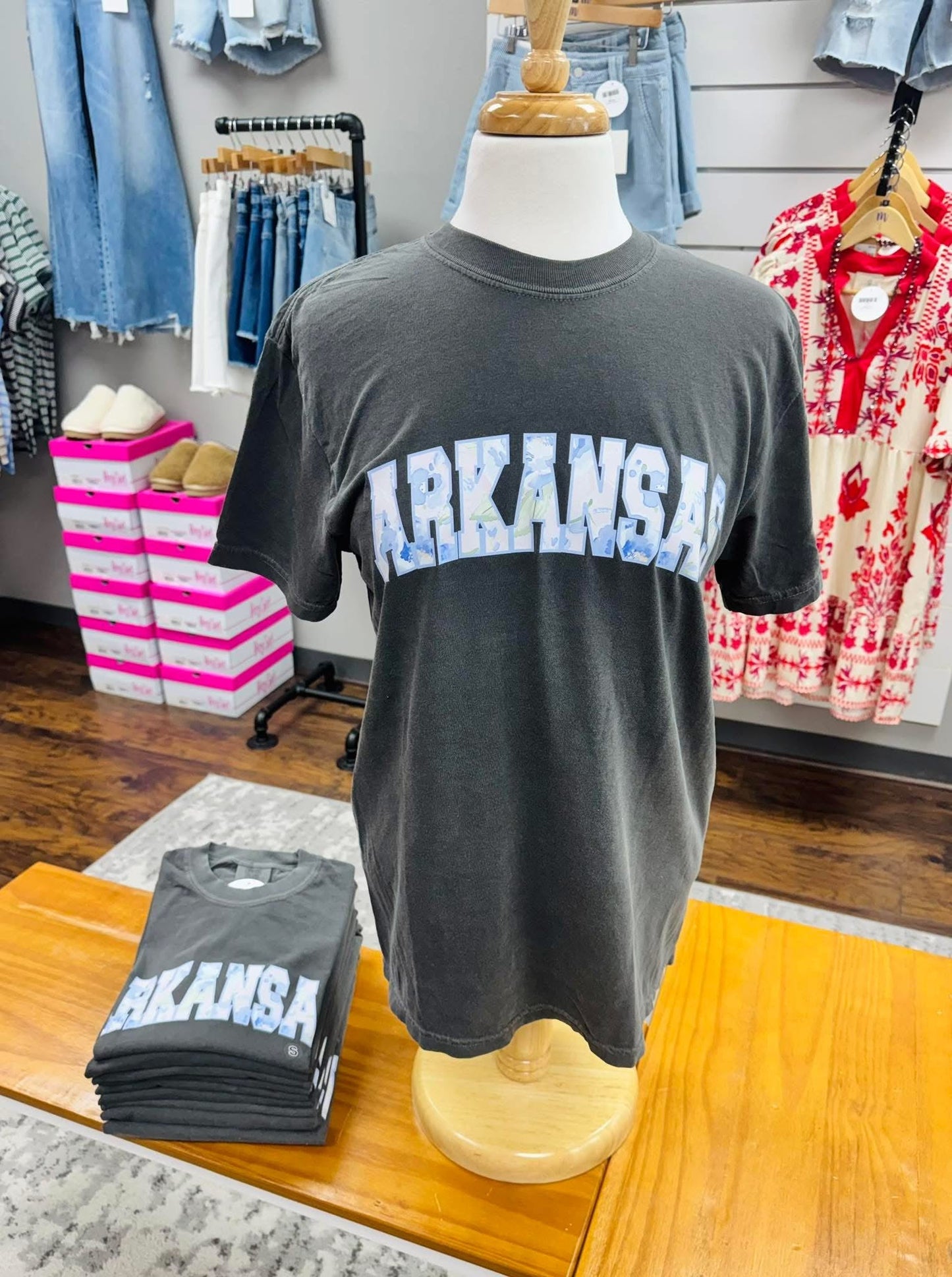 Comfort Colors Arkansas Floral State Tee