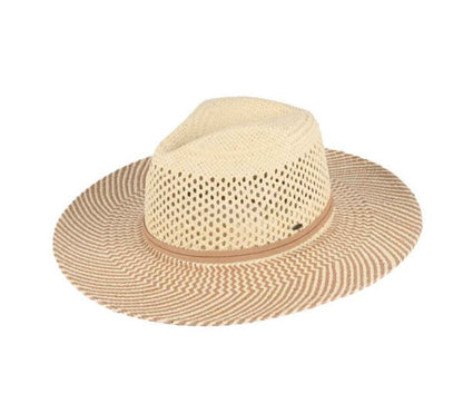 CC Brand Two Tone Crochet Sun Hat