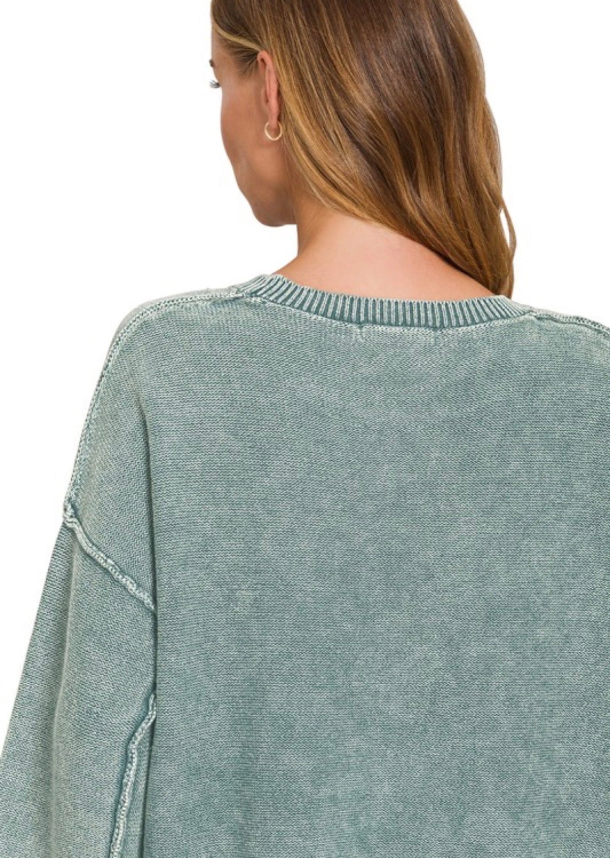 Breezy Knit Top Ash Jade