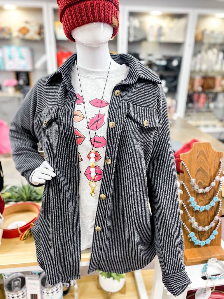 Multi Retro Lips Cozy Sweatshirt