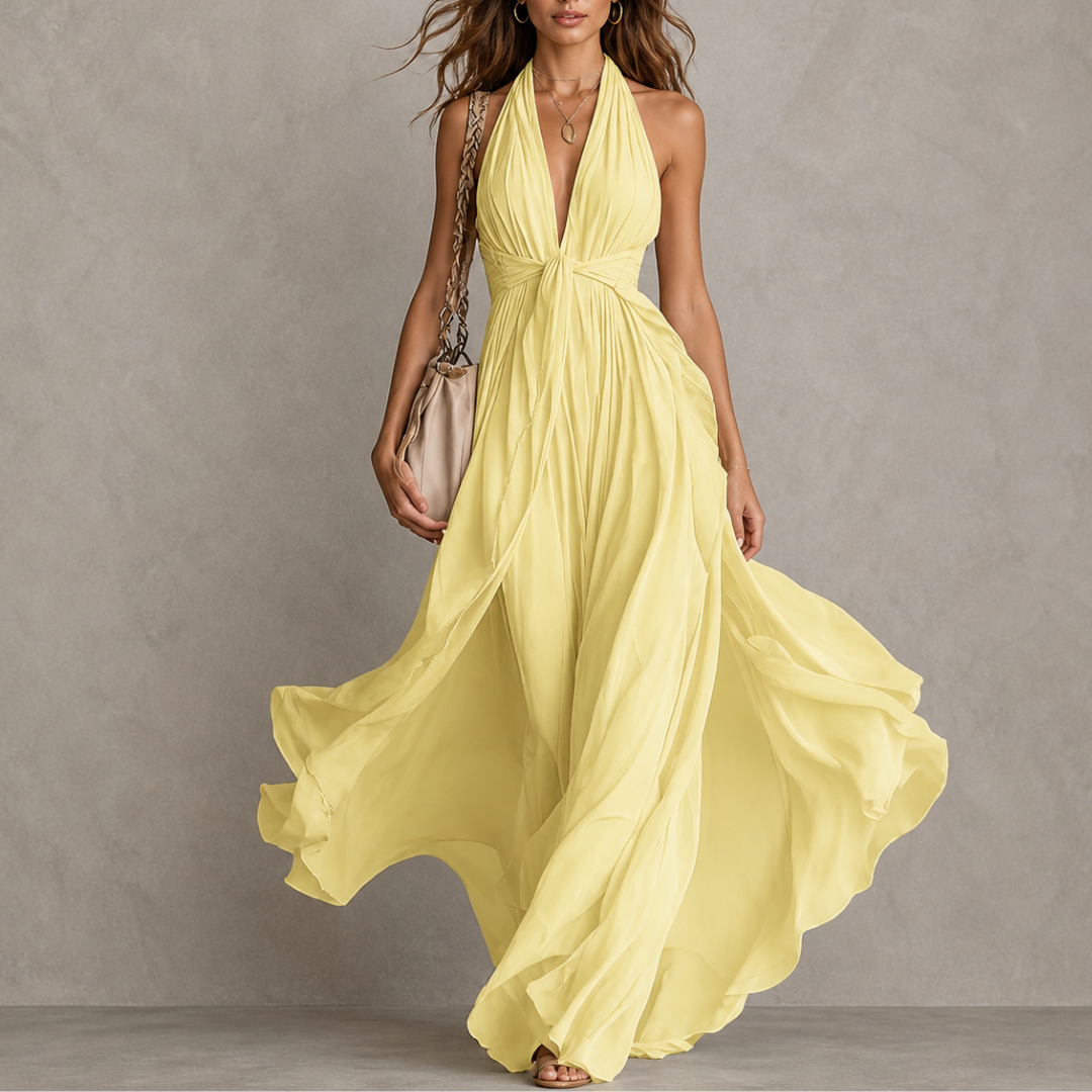 Olyra - Soft-Touch Evening Maxi Dress