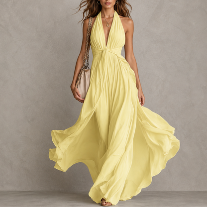 Olyra - Soft-Touch Evening Maxi Dress