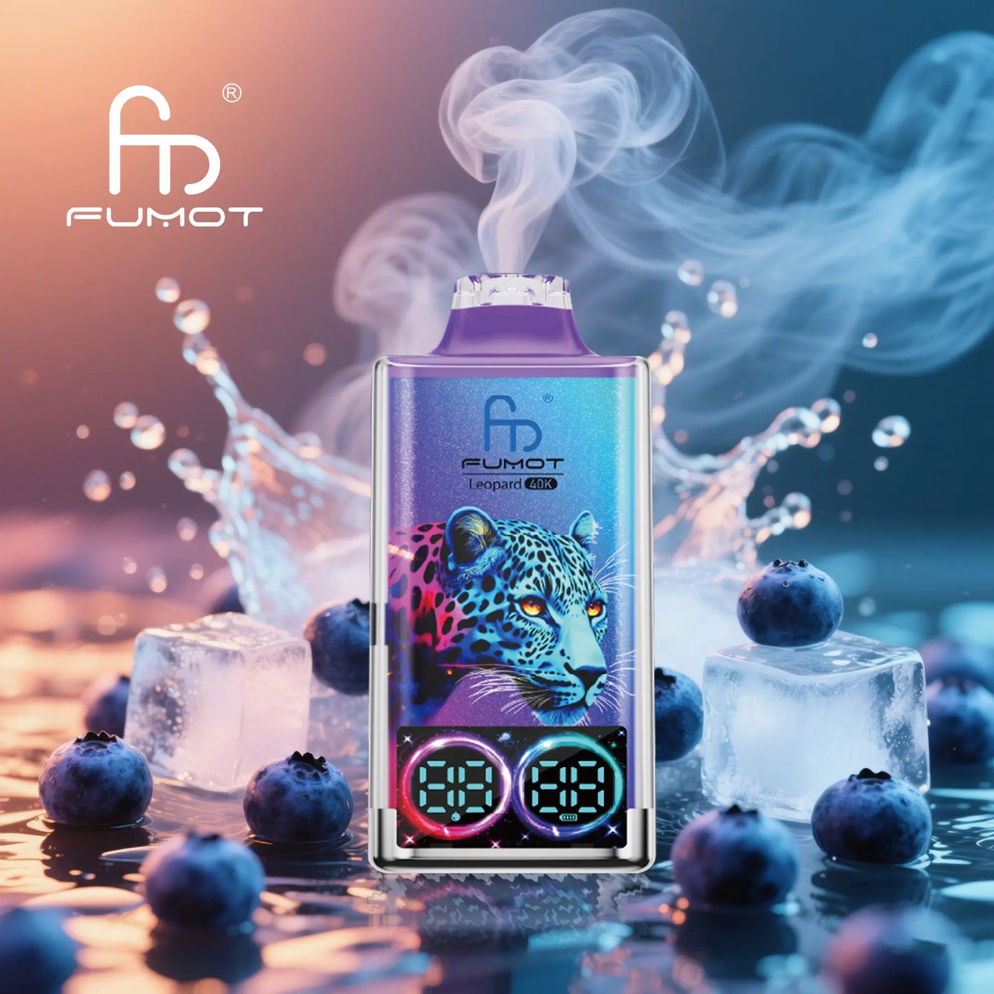 Fumot Leopard 40000 40K Puffs Original Edition Dual Mesh LCD Display Disposable Vape