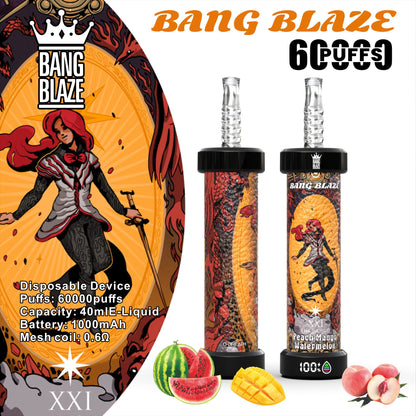 Bang Blaze 60k 60000 Puffs Latest Original LCD Display Disposable Vape Pen