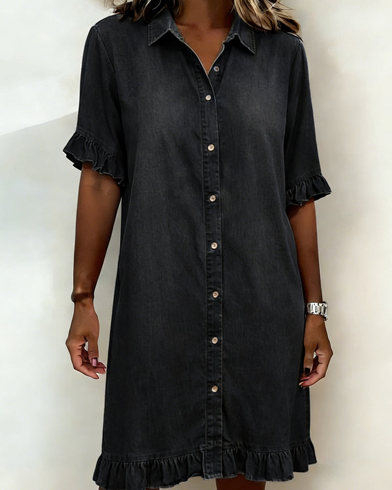 Kirella - Button Front Shirt Dress