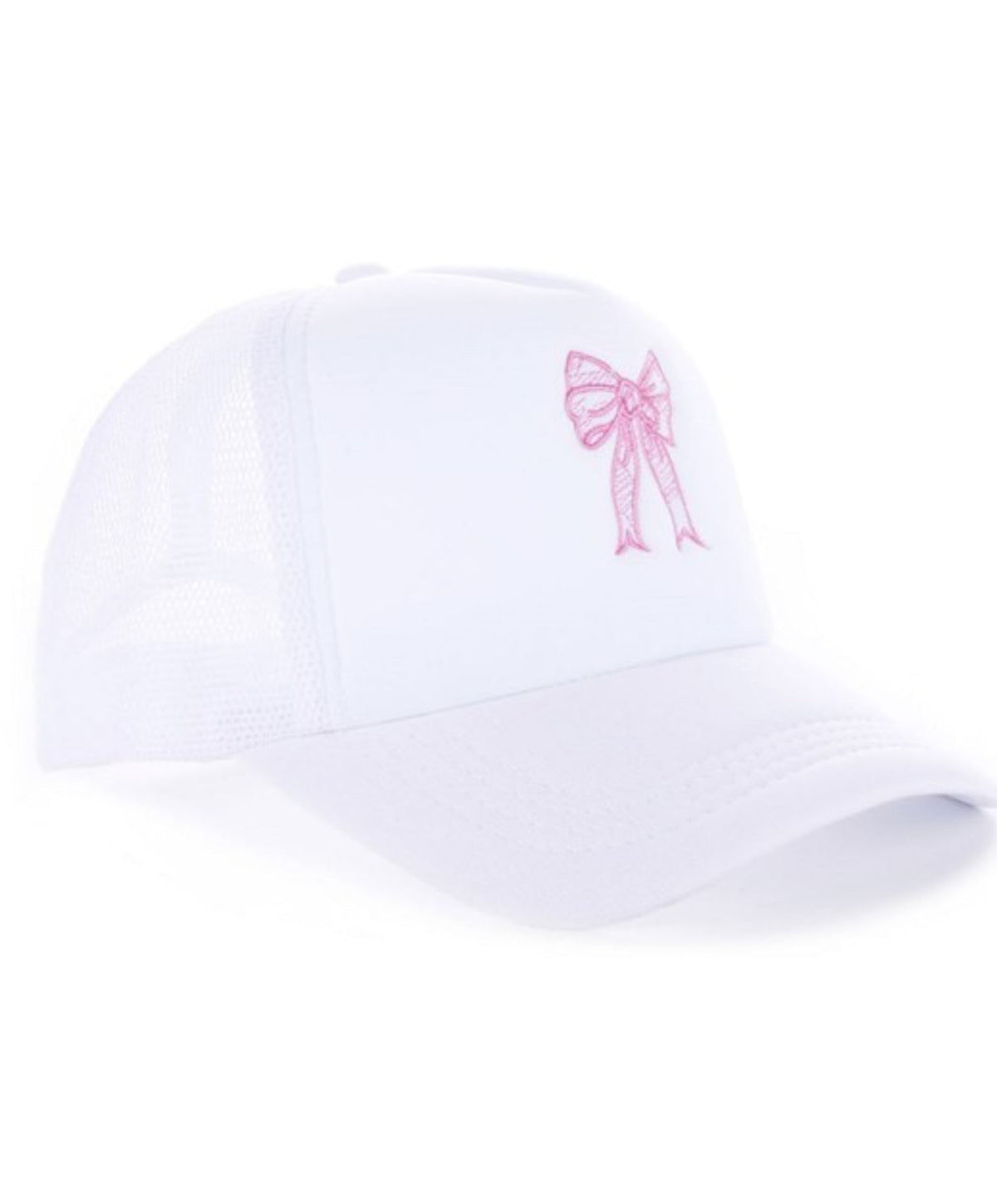 Bow Embroidered Trucker Hat