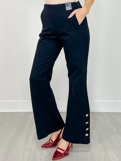 Gold Button Gala Straight Pant