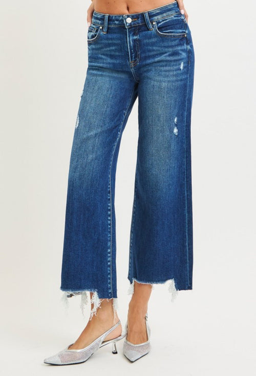 RISEN Lana Wide Leg Crop Jean