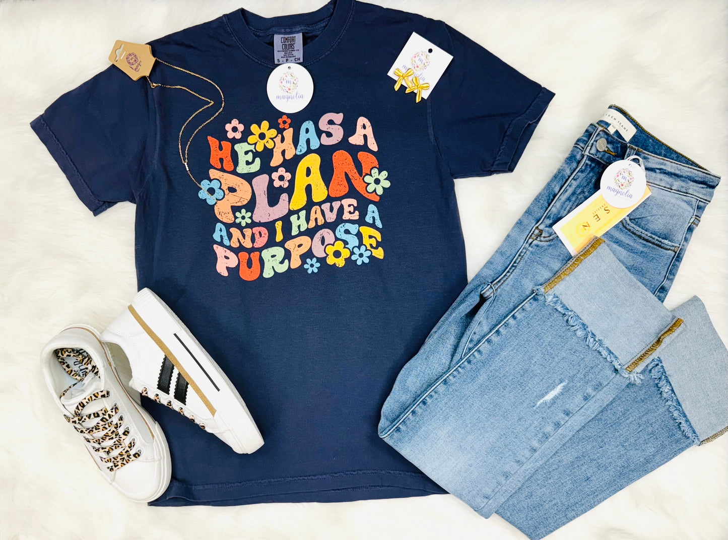 Comfort Colors He Has A Plan Tee