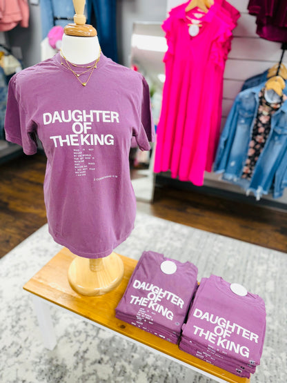 Comfort Colors Daughter of the King Berry Tee