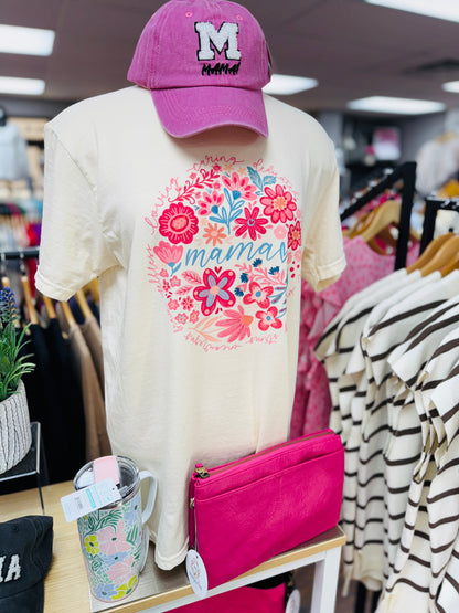 Comfort Colors Cream Mama Floral Tee