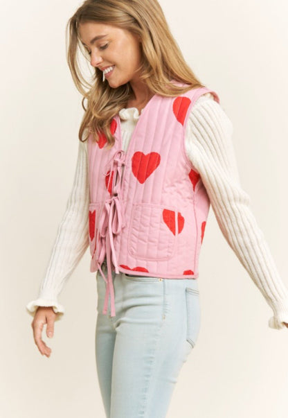 Quilted Heart Vest