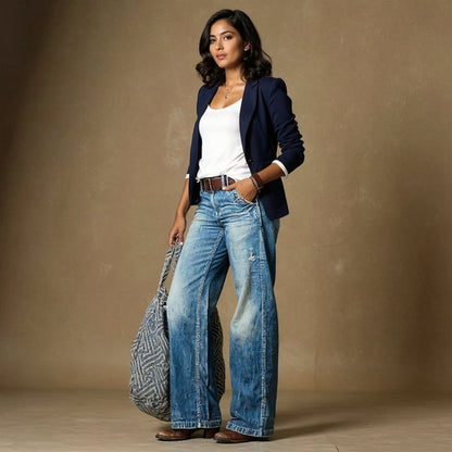 Lorisa - Soft-Touch Tailored Trousers