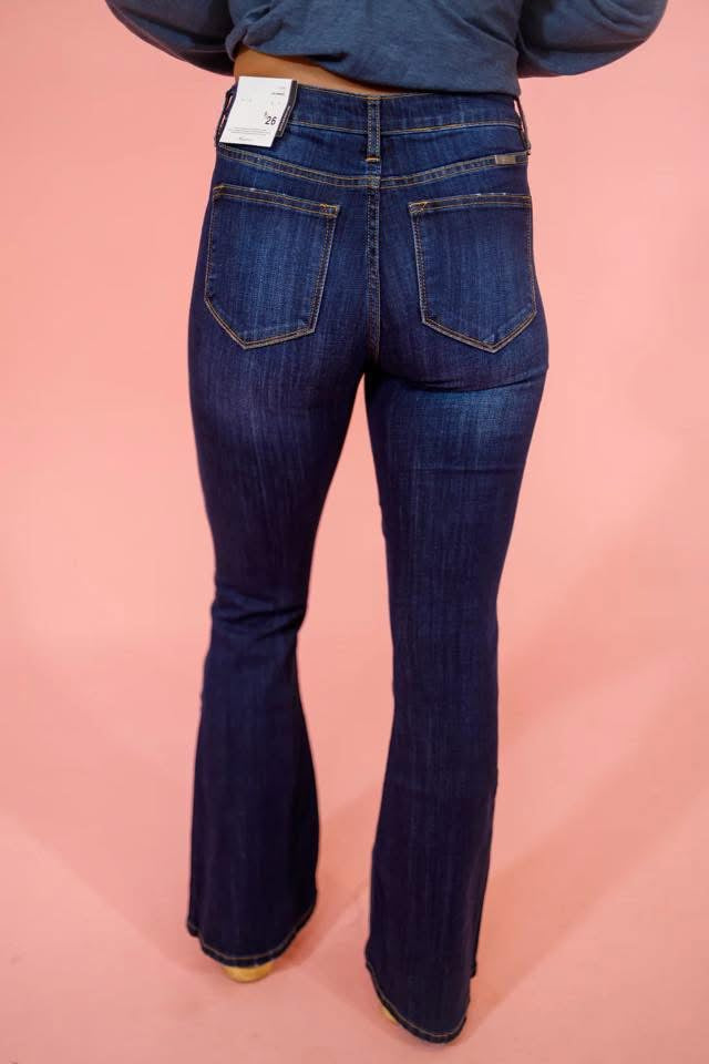 PETITE LENGTH KanCan Mid Rise Flare Jean