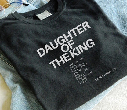 Comfort Colors Daughter of the King Charcoal Tee