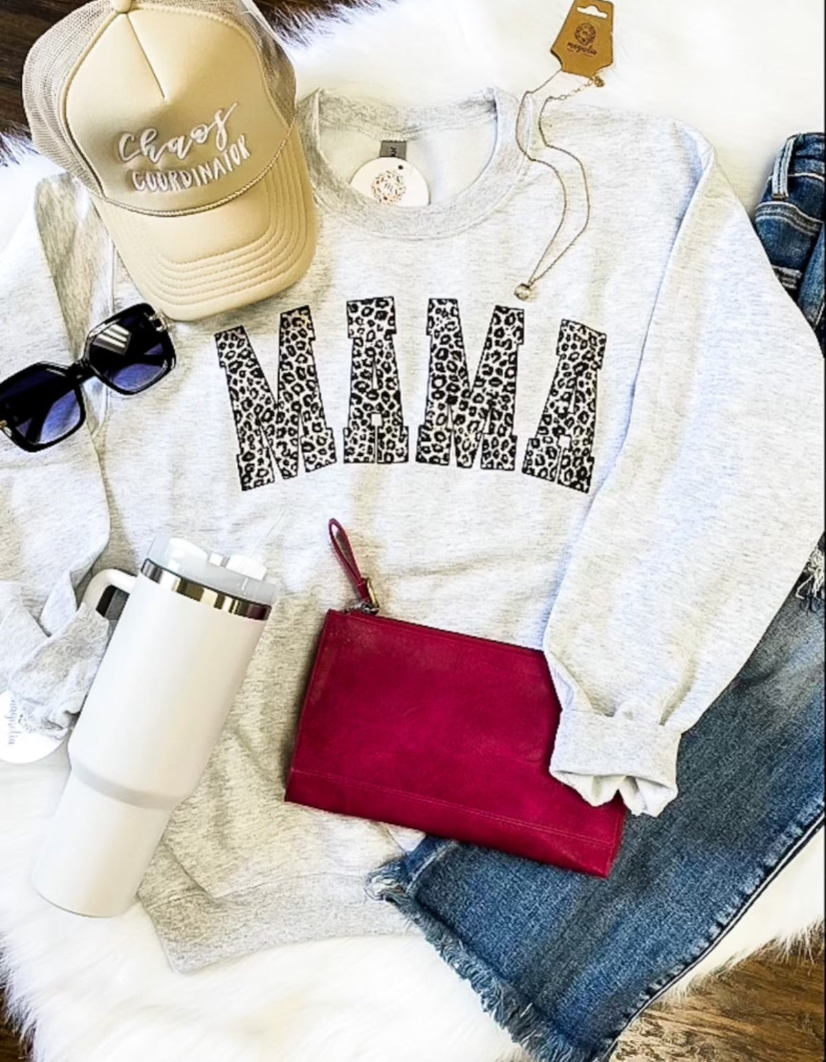 Leopard Mama Cozy Sweatshirt