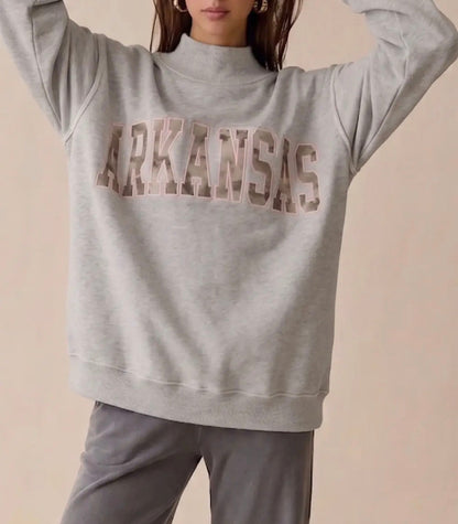 Arkansas Reversible Mock Neck Sweatshirt Camo