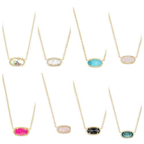 KS ELISA SHORT PENDANT NECKLACE GOLD