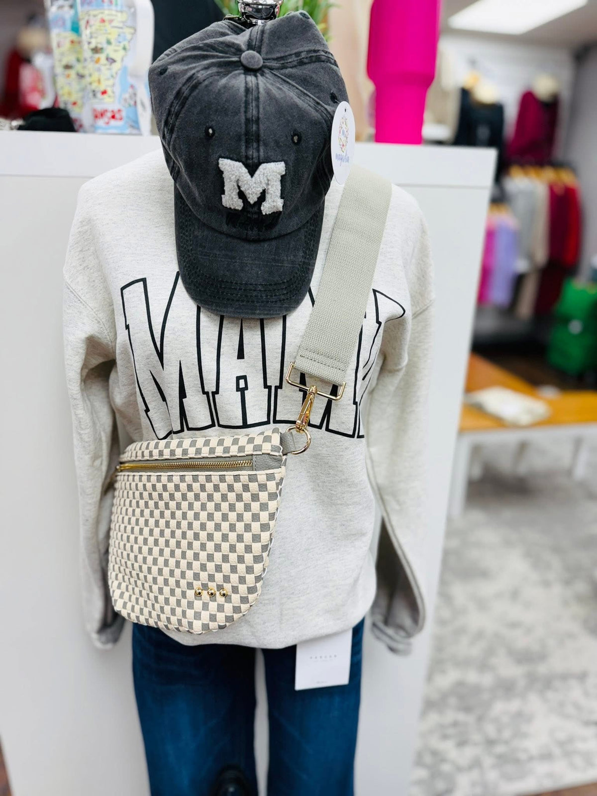 Mama Varsity Graphic Print Sweatshirt