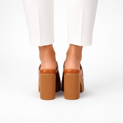 Melisande - Polished Platform Heels