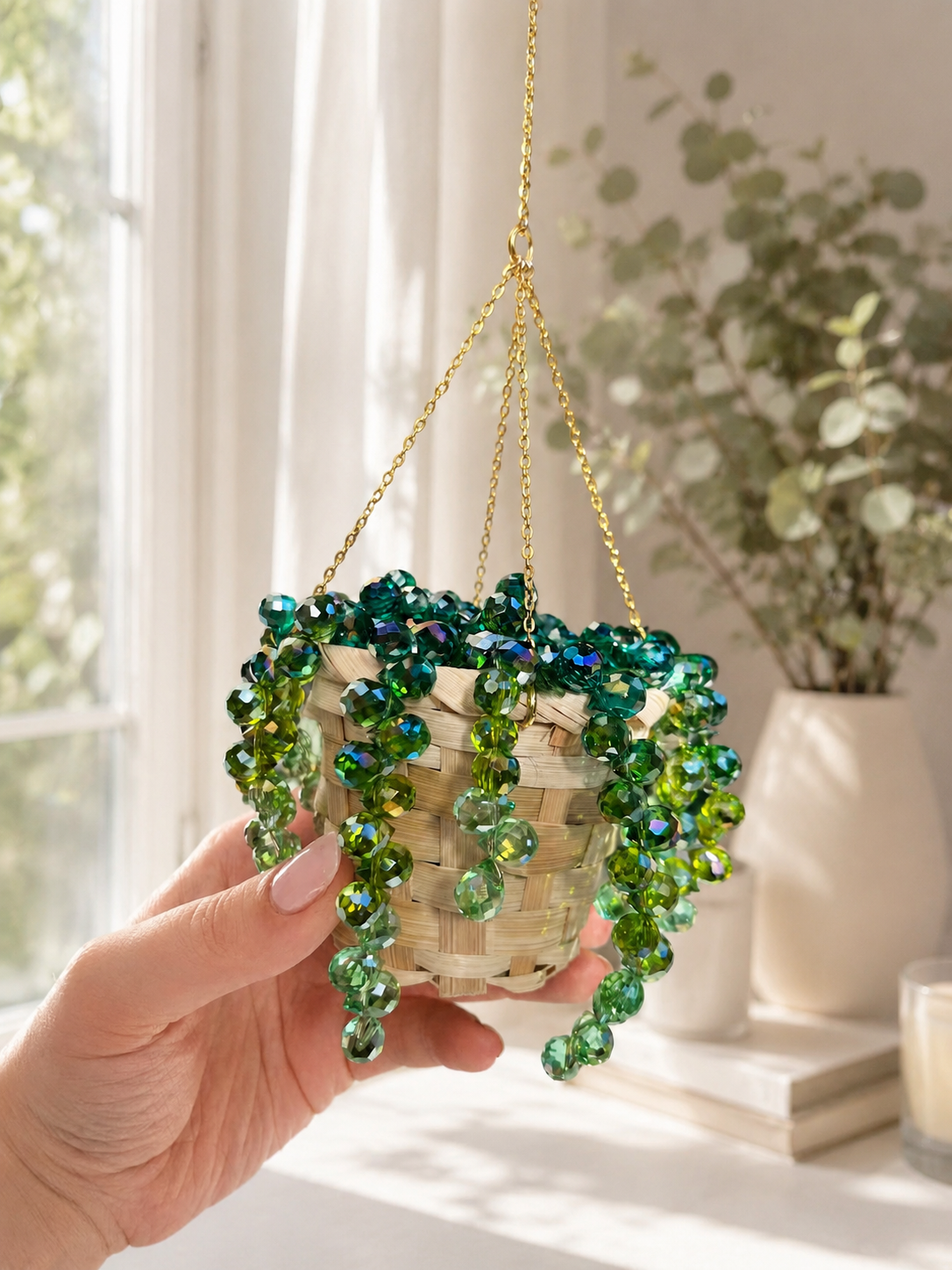 🌿DIY Beaded Hanging Plant Kit ✨ Create Stunning Boho Plant Hangers with Ease