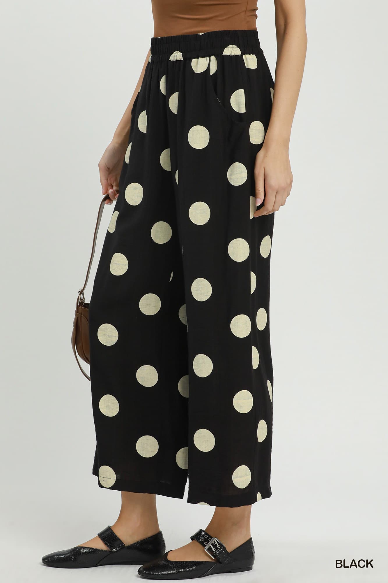 UMGEE Ashley Polka Dot Pant Black