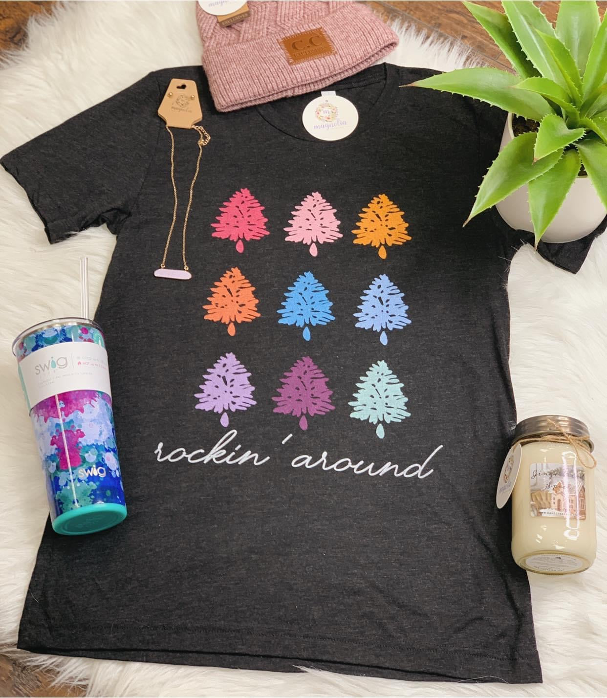 Rockin Around Christmas Tree Tee