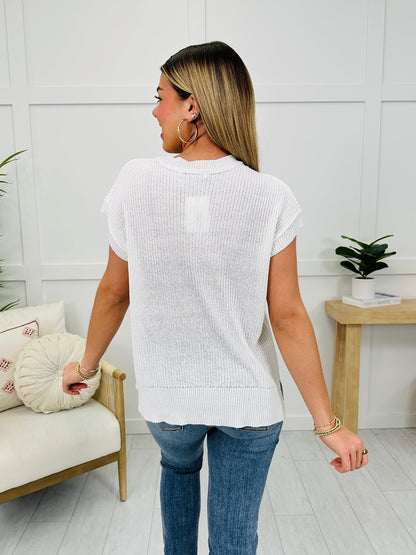 Crew Neck Sweater Vest Ivory