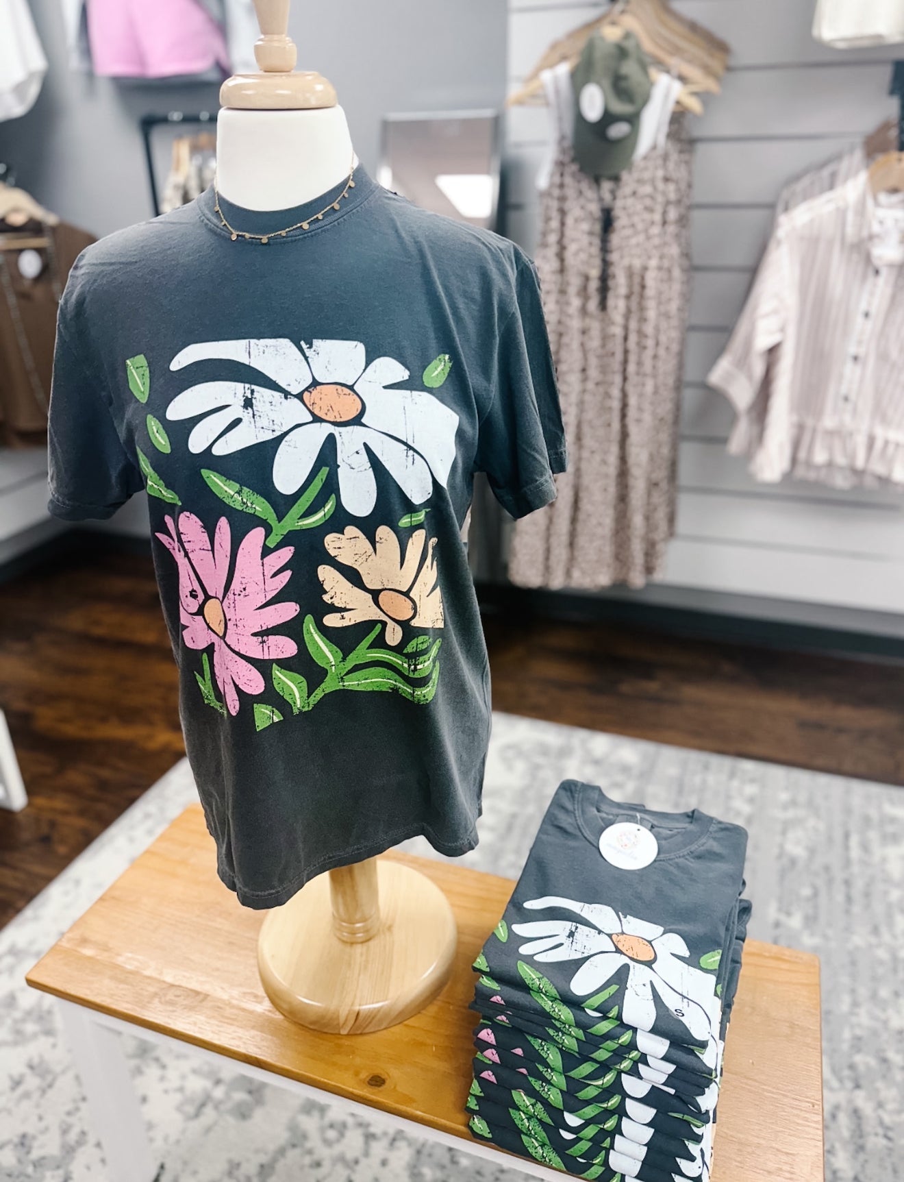 Comfort Colors Triple Floral Daisy Tee