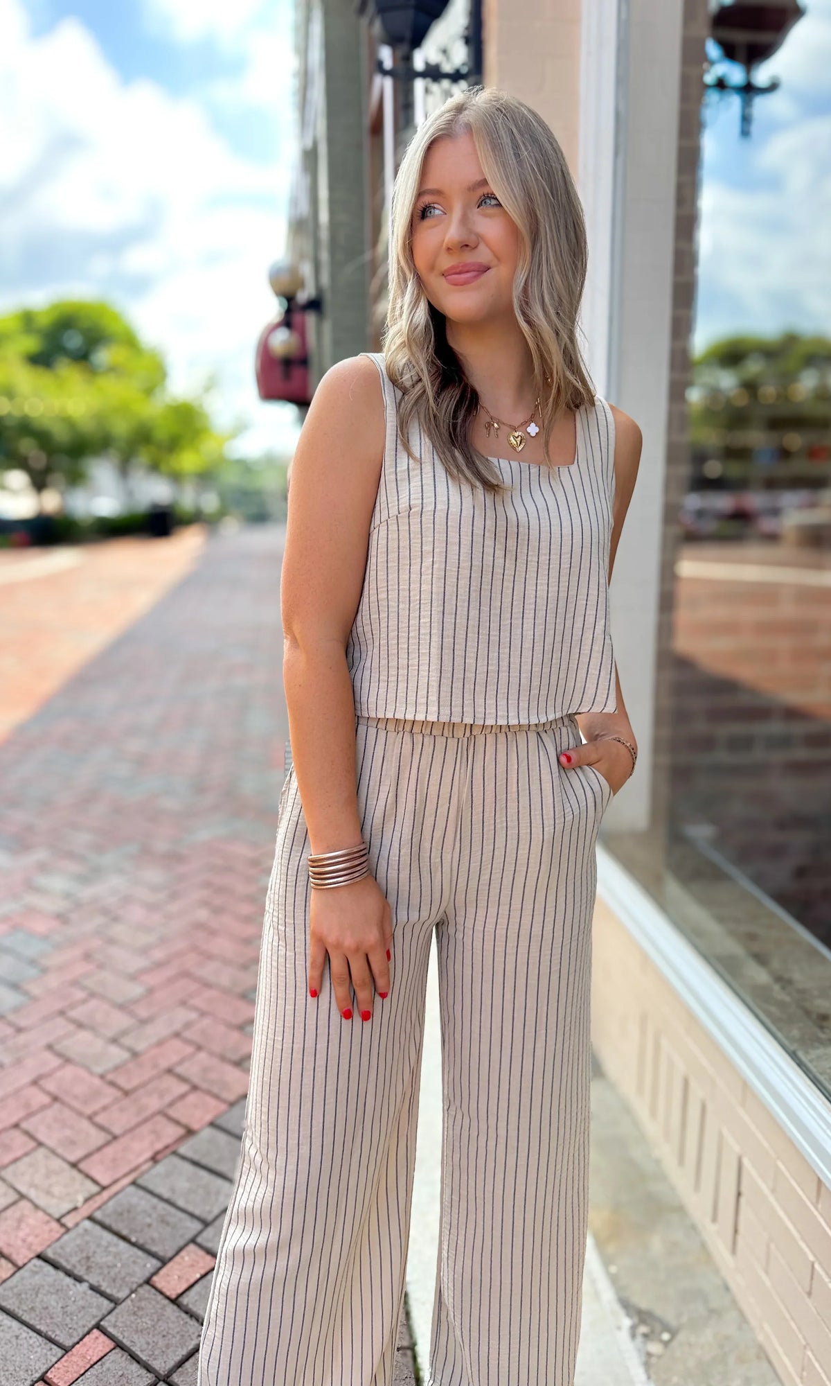 Shoreline Neutral 2PC Stripe Set