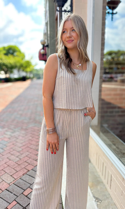 Shoreline Neutral 2PC Stripe Set