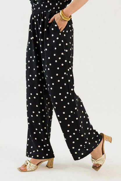 Black Polka Dot Pant