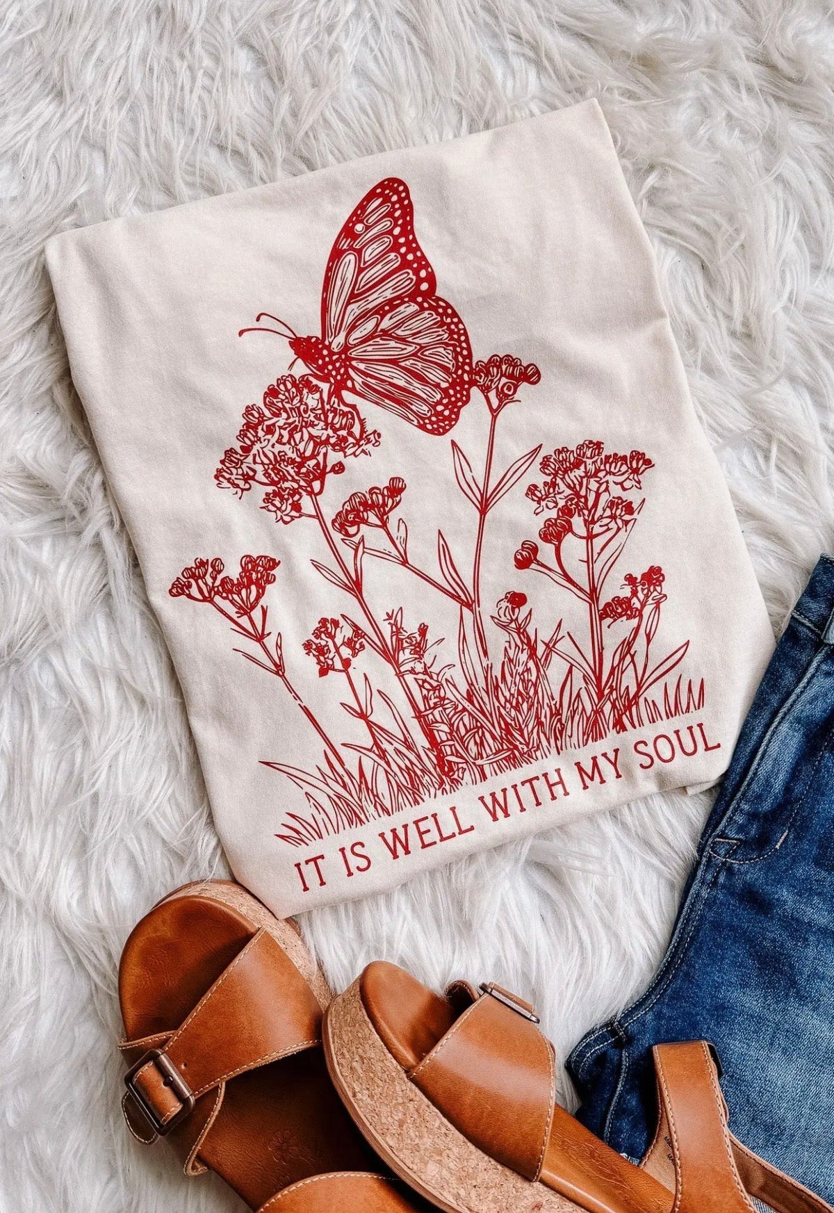Comfort Colors It Is Well Monarch Tee