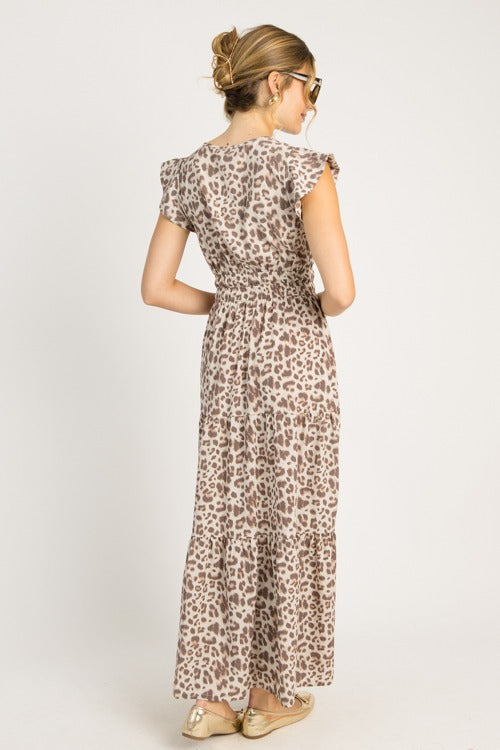 Gabby Leopard Maxi Dress