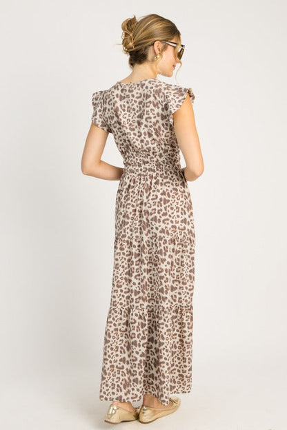 Gabby Leopard Maxi Dress