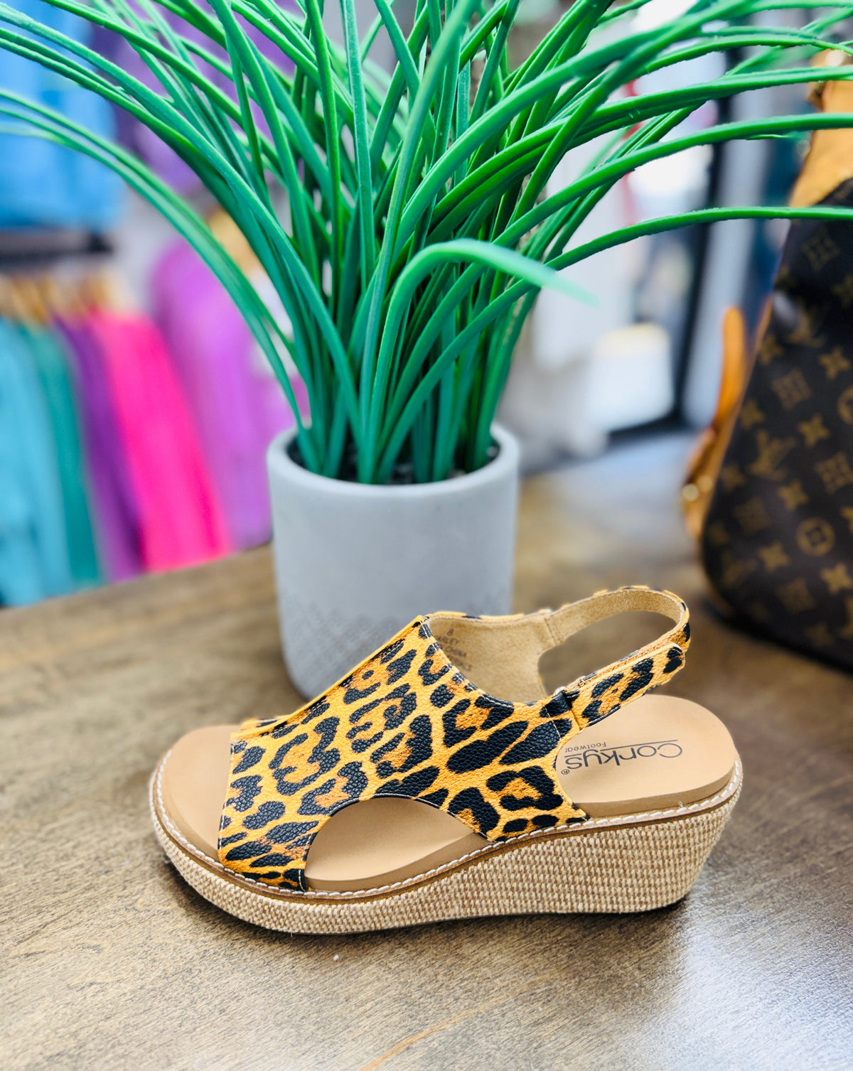 CORKYS Carley Leopard Wedge