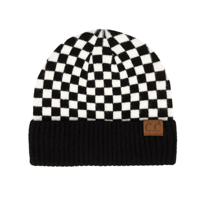 CC Checkered Beanie