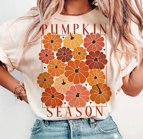 Comfort Colors Cream Pumpkin Season Tee