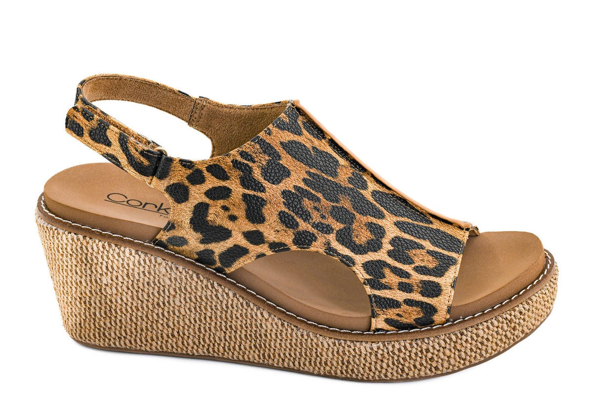 CORKYS Carley Leopard Wedge
