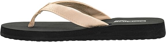 CORKYS Gold Washed Metallic Summer Plans Sandal