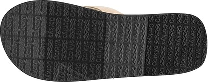 CORKYS Gold Washed Metallic Summer Plans Sandal