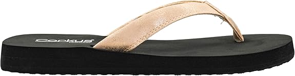 CORKYS Gold Washed Metallic Summer Plans Sandal