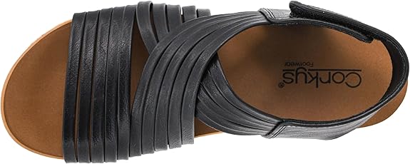 CORKYS Good For You Wedge Sandal Black