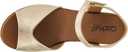 CORKYS Meet Ya There Wedge Gold Wash Metallic