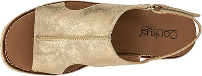 CORKYS Ready or Not Wedge Gold Metallic
